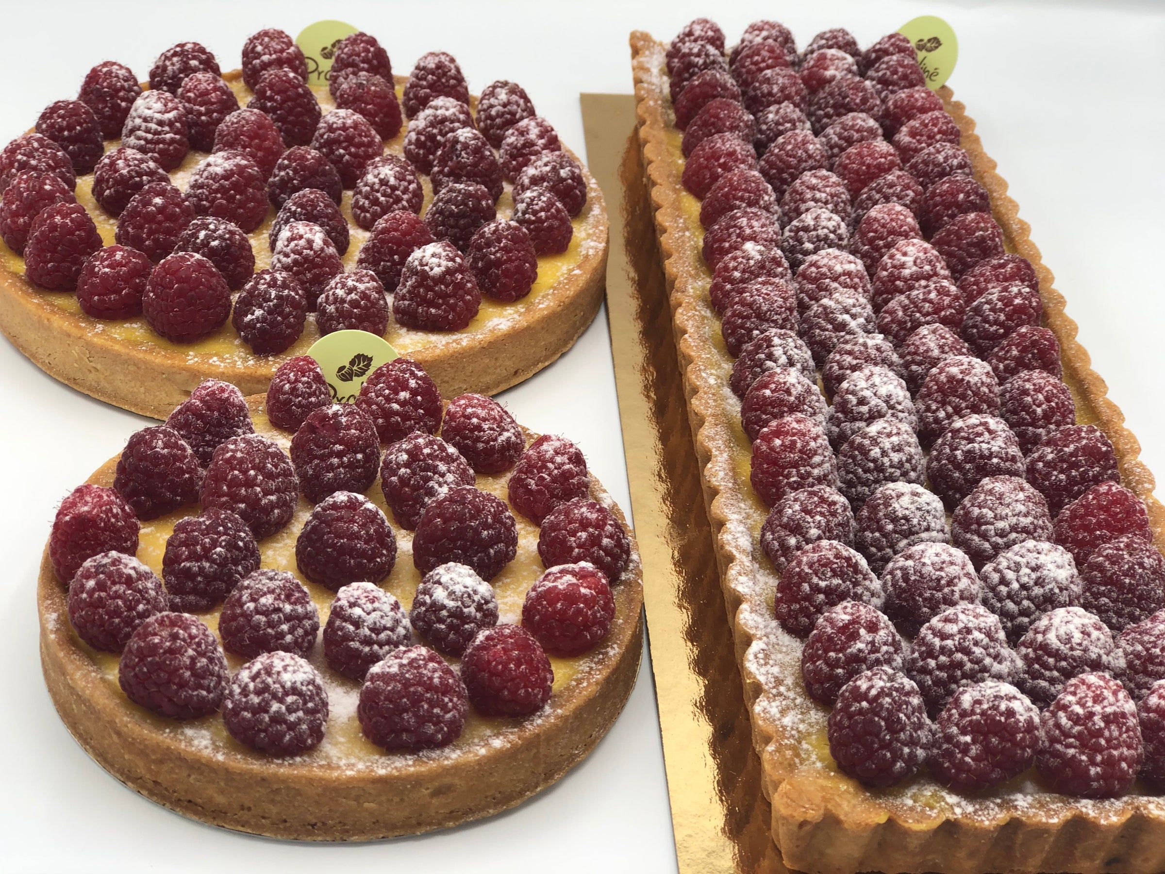 Passion-Mango Raspberry Tart- Multiserving | Praliné French Pastries